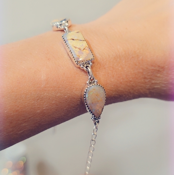 Monarch Butterfly Sterling Gemstone Bracelet